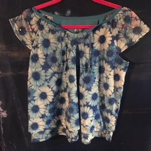 Flower dressy top